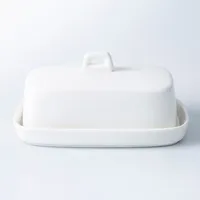 KSP Country Porcelain Butter Dish (White)