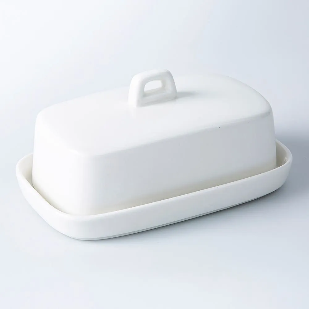 KSP Country Porcelain Butter Dish (White)