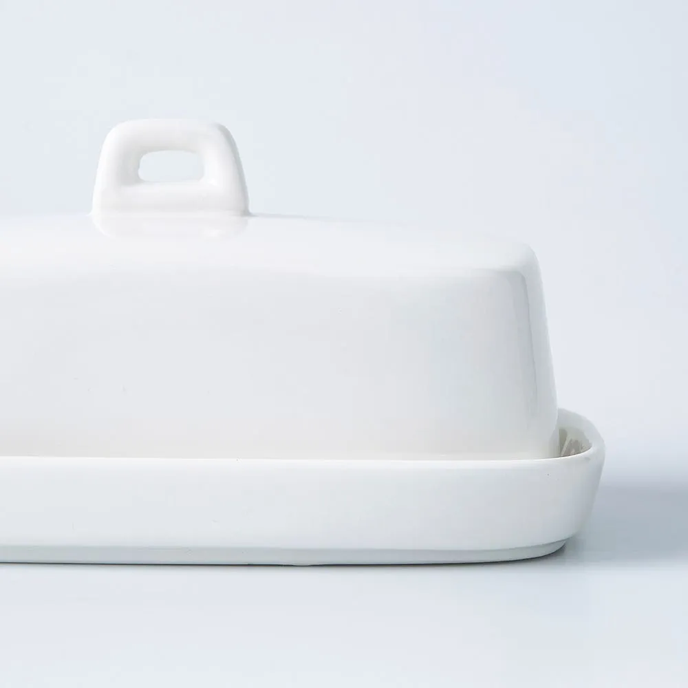 KSP Country Porcelain Butter Dish (White)