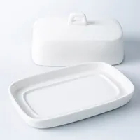 KSP Country Porcelain Butter Dish (White)