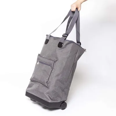 KSP Stuff Foldable Shopping Trolley (Light Grey)