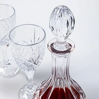 Godinger Dublin Crystal-Cut Wine Decanter & Glass Set of 5