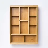 KSP Natura Bamboo Gadget Tray Expandable (Natural) 28/48 x 38 x 6.5 cm