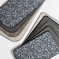 KSP Textaline 'Leaves' Anti-Fatigue Memory Foam Mat (Grey)