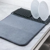 Umbra Udry Drying Mat with Rack (Charcoal)