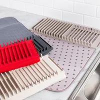 Umbra Udry Drying Mat with Rack (Charcoal)