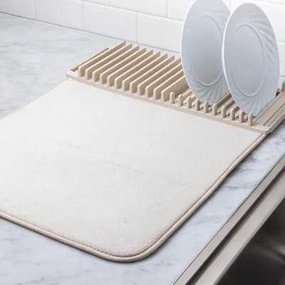 Umbra Udry Drying Mat with Rack (Linen)