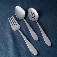 Splendide Alpia Hostess Serving Piece - Set of 3 (Stainless Steel)