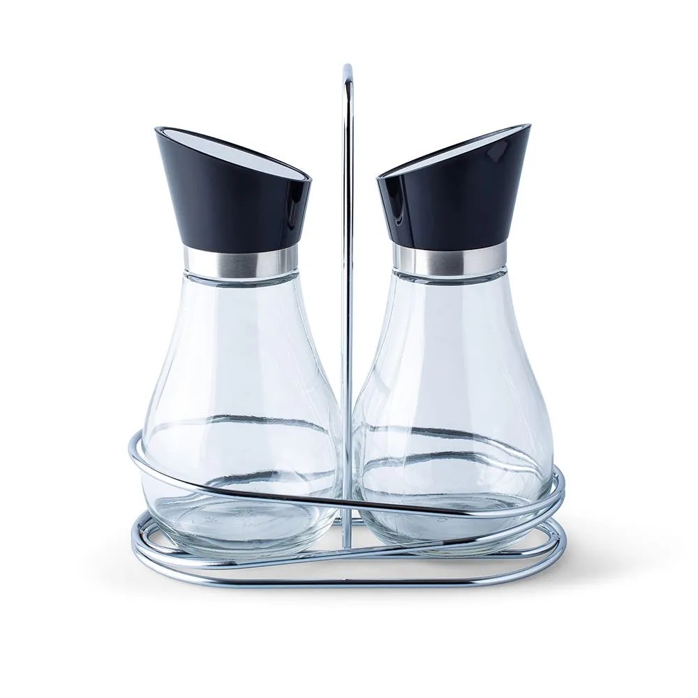 KSP Swivel Oil and Vinegar with Stand - Set of 2 (Stainless Steel)