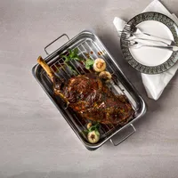 KSP Kuisine Open Roaster with Rack (Stainless Steel)