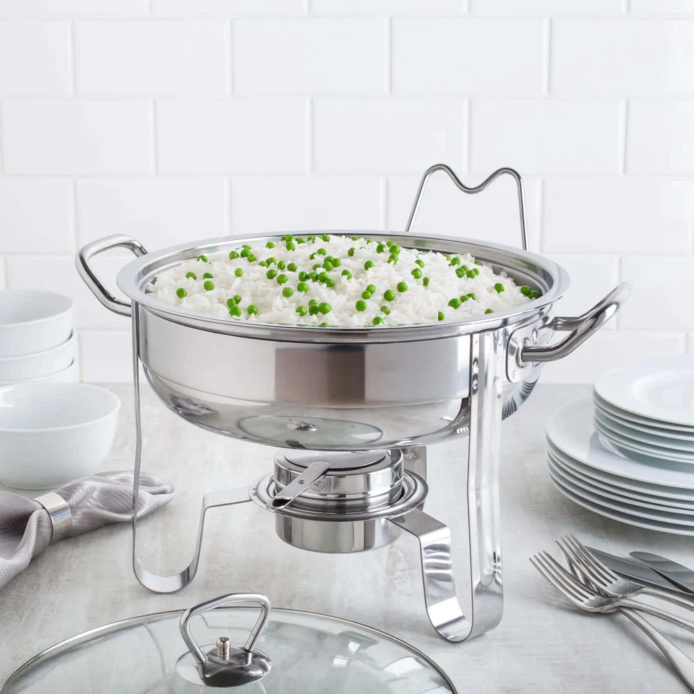 KSP Kuisine Chafing-Buffet Server with Stand (Stainless Steel)