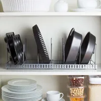 KSP Spacelogic 'Expandable' Wire Pan- Lid Organizer 57 x 18 x 19 cm