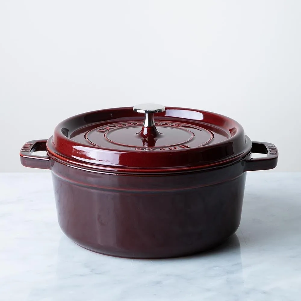 Staub France Cast Iron Round 3.8L Cocotte (Grenadine)