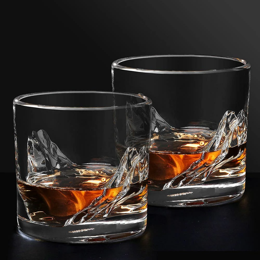 Liiton Crystal 'Grand Canyon' Whiskey Glass - Set of 2 (10oz.)