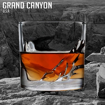 Liiton Crystal 'Grand Canyon' Whiskey Glass - Set of 2 (10oz.)