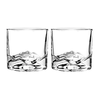 Liiton Crystal 'Mt. Blanc' Whiskey Glass - Set of 2 (9.5oz.)