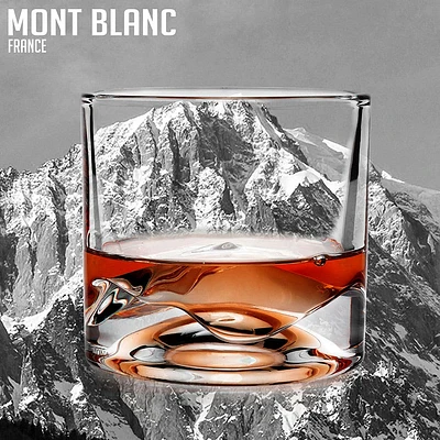 Liiton Crystal 'Mt. Blanc' Whiskey Glass - Set of 2 (9.5oz.)