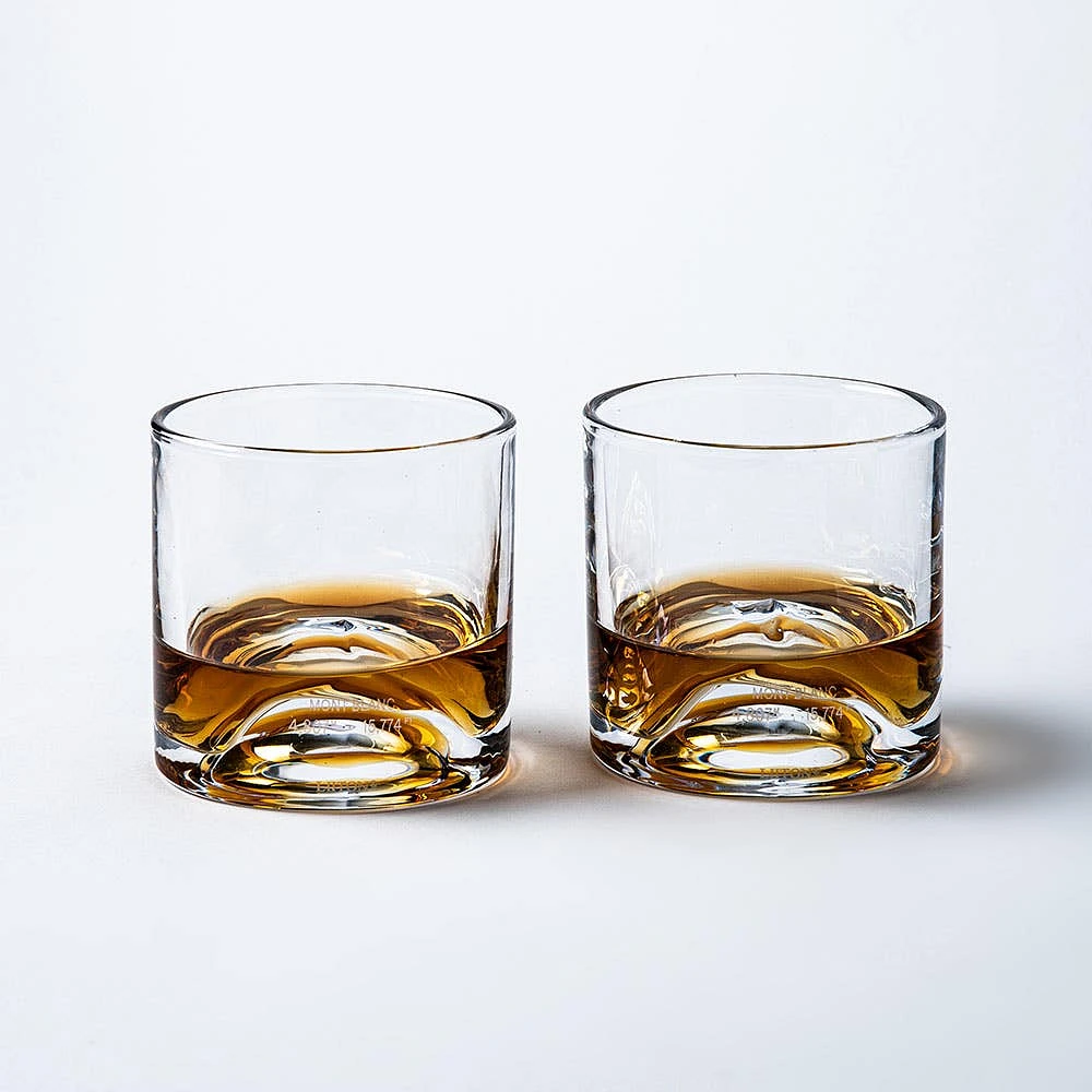 Liiton Crystal 'Mt. Blanc' Whiskey Glass - Set of 2 (9.5oz.)