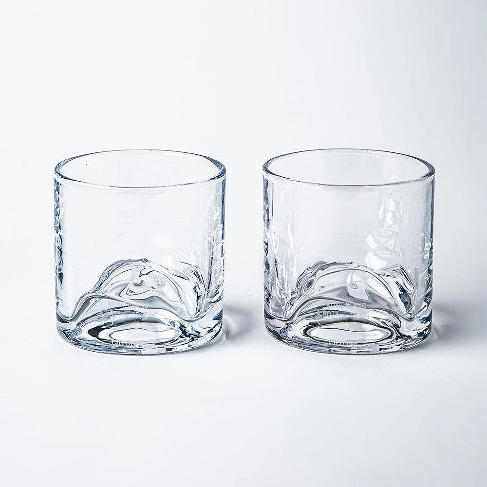 Liiton Crystal 'Mt. Blanc' Whiskey Glass - Set of 2 (9.5oz.)