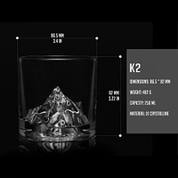 Liiton Crystal 'K2' Whiskey Glass - Set of 2 (8.5oz)