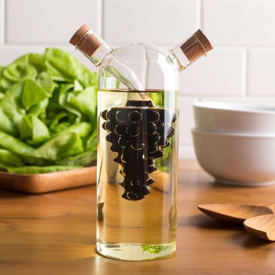 KSP Drizzle 'Grape' Glass Oil and Vinegar Cruet