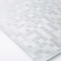 KSP Ritz Metallic 'Squares' PVC Placemat (Silver)
