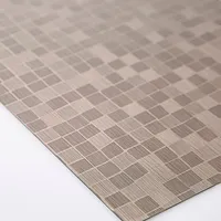 KSP Ritz Metallic 'Squares' PVC Placemat (Pewter)