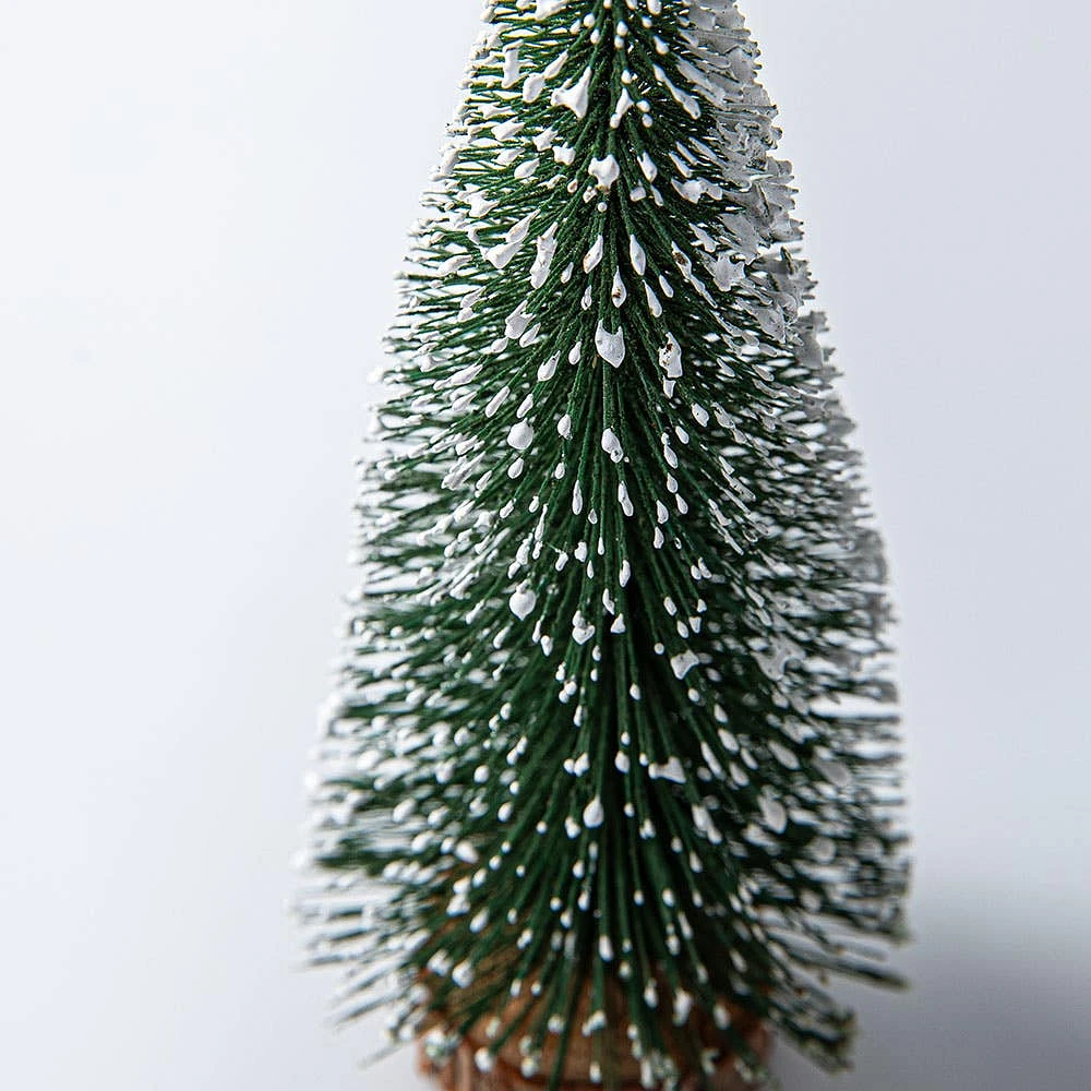 Deco Noel Christmas Snow Tipped Tree 6.5" (Green)