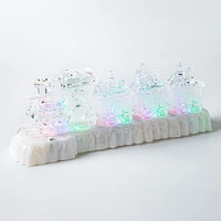 Deco Noel Christmas Light-Up LED Train 12.5" (Clear)