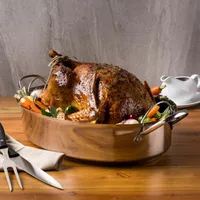 KSP Kuisine Hi-Dome Roaster with Rack (Stainless Steel)