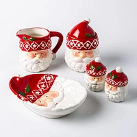 Santa's Secrets Christmas Santa Dolomite Sugar Jar (Red/White)