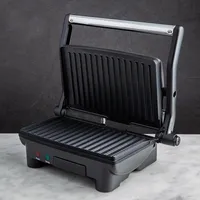 Chefman 180 Degree Panini Grill with Floating Hinge (Stainless Steel)