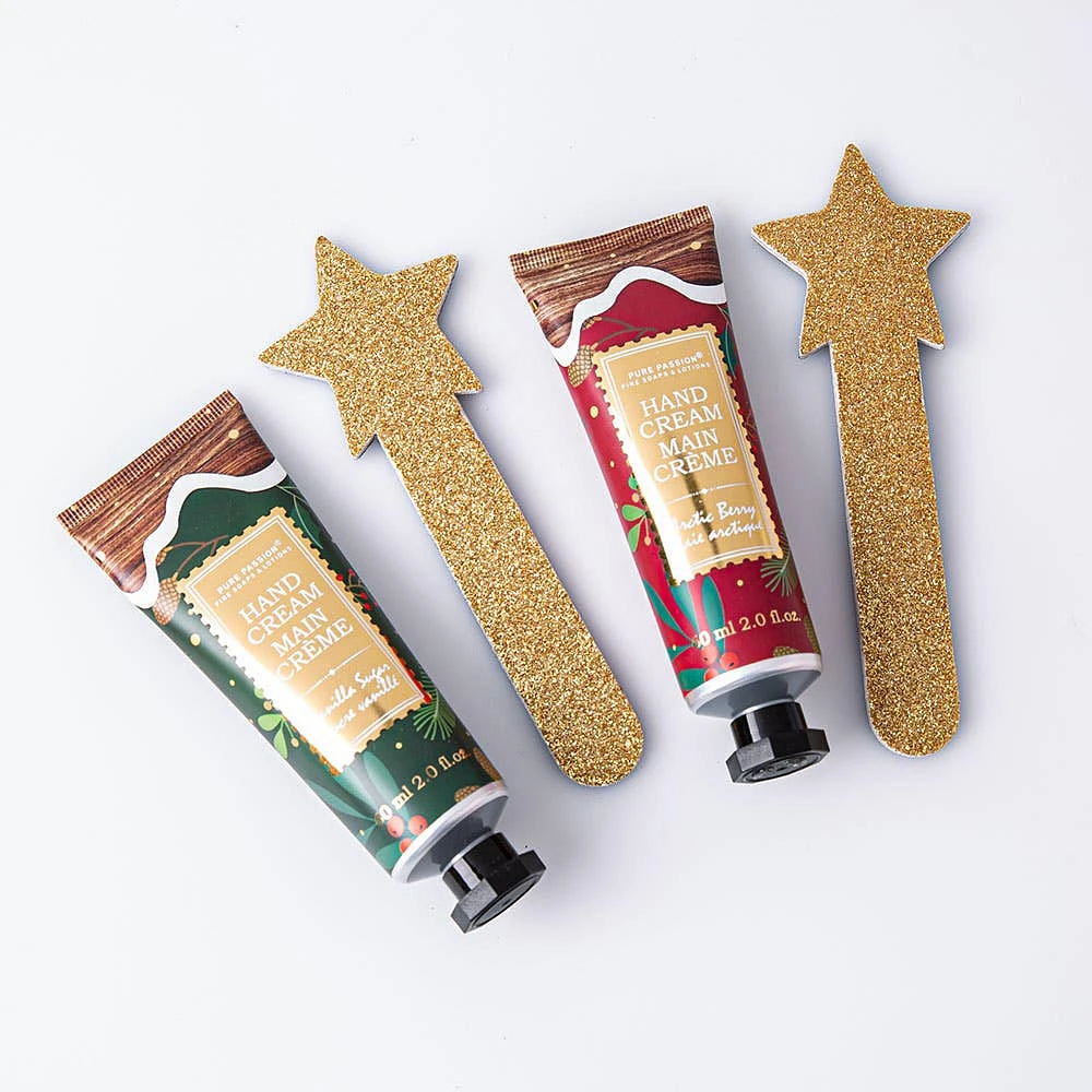 Pure Passion Christmas Hand Cream & Nail File - Set of 2 (Asstd.)