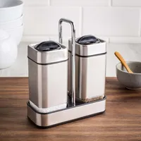 KSP Cubic Salt and Pepper Shaker with Stand - Set of 2