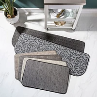 KSP Textaline 'Zig Zag' Large Anti-Fatigue Memory Foam Mat (Black)