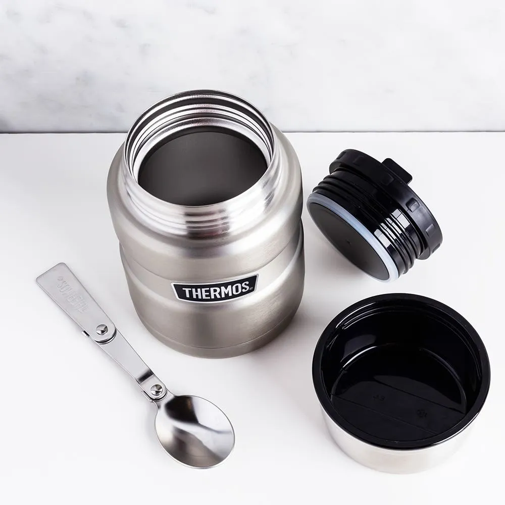 Thermos Stainless King Thermal Food Storage Jar (Silver)