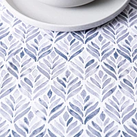 Easycare Printed 'Calme' Polyester Tablecloth 70" Dia. (Grey)