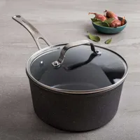 The Rock Gourmet Non-Stick 3L Saucepan with Lid (Grey)