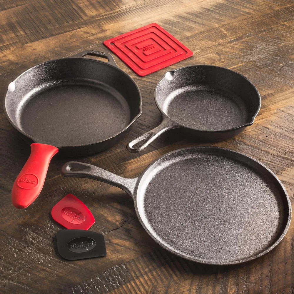 Lodge Essential Frypan-Skillet - Set of 6 (Black)