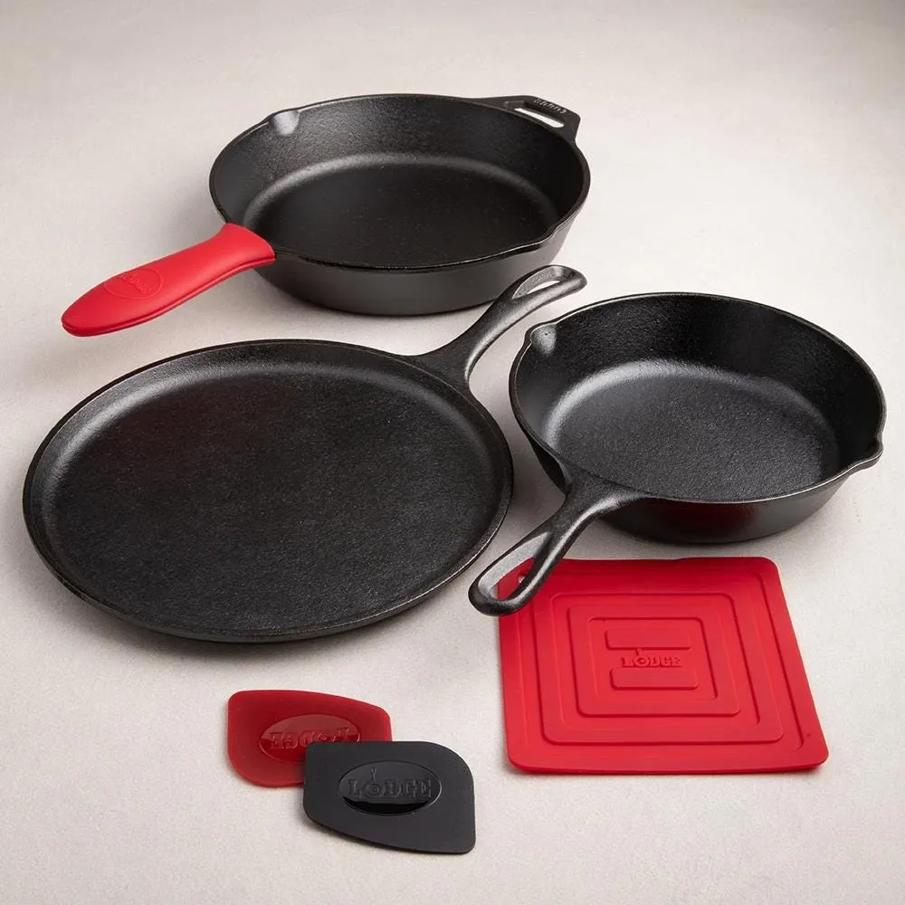 Lodge Essential Frypan-Skillet - Set of 6 (Black)