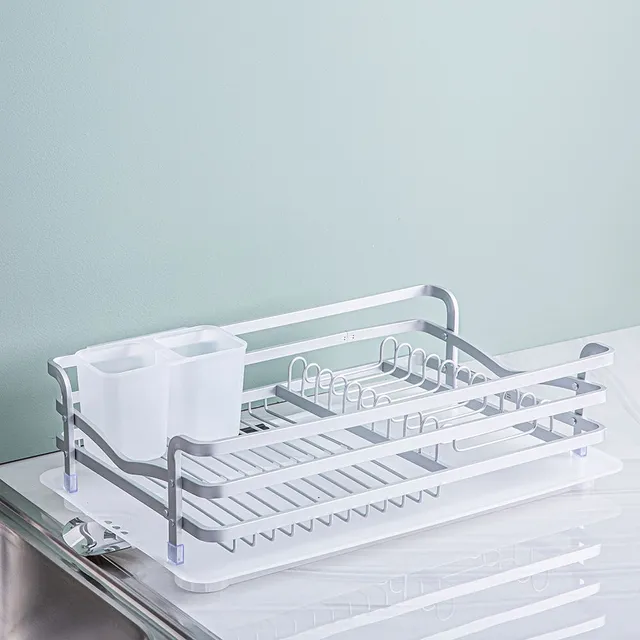 KSP Avanti Dish Rack with Tray 2-Tier (Aluminum)