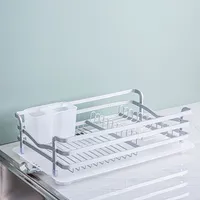 KSP Avanti Dish Rack with Tray (Aluminum)