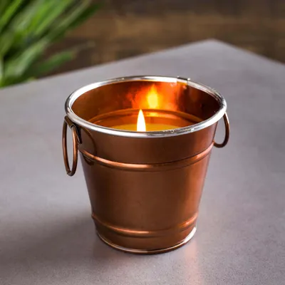 KSP Gardina Citronella Candle Metal Bucket (Copper)