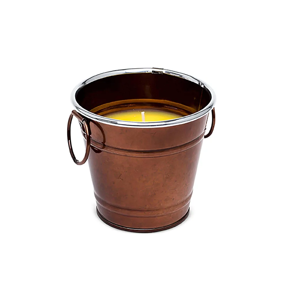 KSP Gardina Citronella Candle Metal Bucket (Copper)