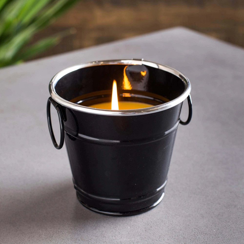 KSP Gardina Citronella Candle Metal Bucket (Black)