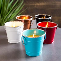 KSP Gardina Citronella Candle Metal Bucket