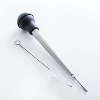 KSP Pro Chef Turkey Baster with Cleaning Brush (Stainless Steel)