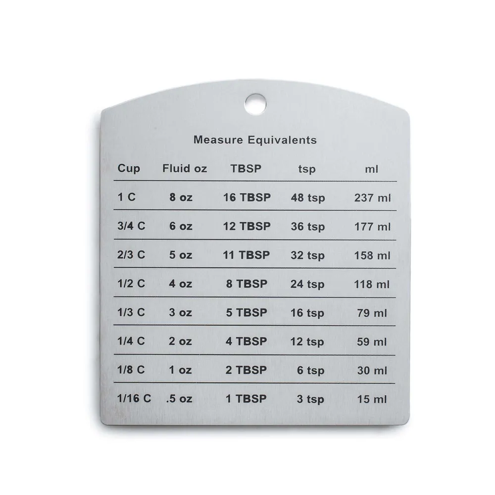 KSP Cooks Equivalent Measure Magnet (Stainless Steel)