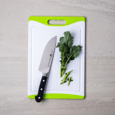 KSP Medium Dice Poly Cutting Board (Green/White)