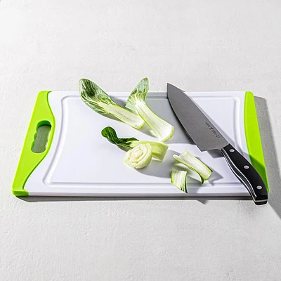 KSP Medium Dice Poly Cutting Board (Green/White)